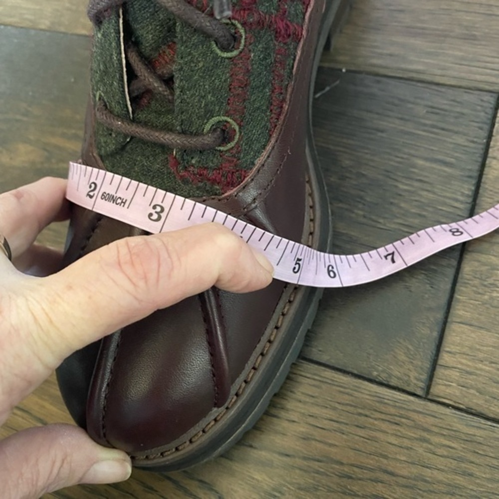 Louise et Cie Sarni Boot Plaid & Brown Platform & Chunky Heel SZ 7 NIB! - Picture 7 of 15